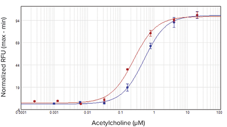 1321N1 agonist concentration response curves