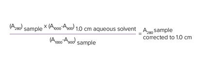 calculated by comparing the peak height