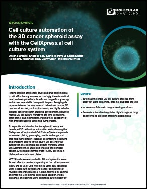 Cell culture automation App note