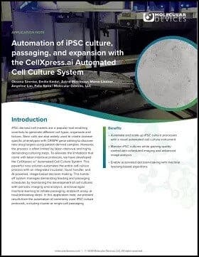 CellXpress.ai Automated Cell Culture App Note